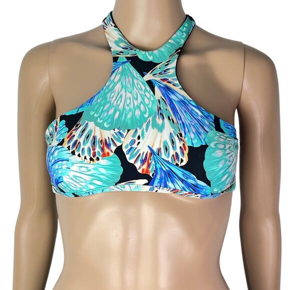 l*space Other - L*Space Strappy High Neck Colorful Seashell Print Bikini Top